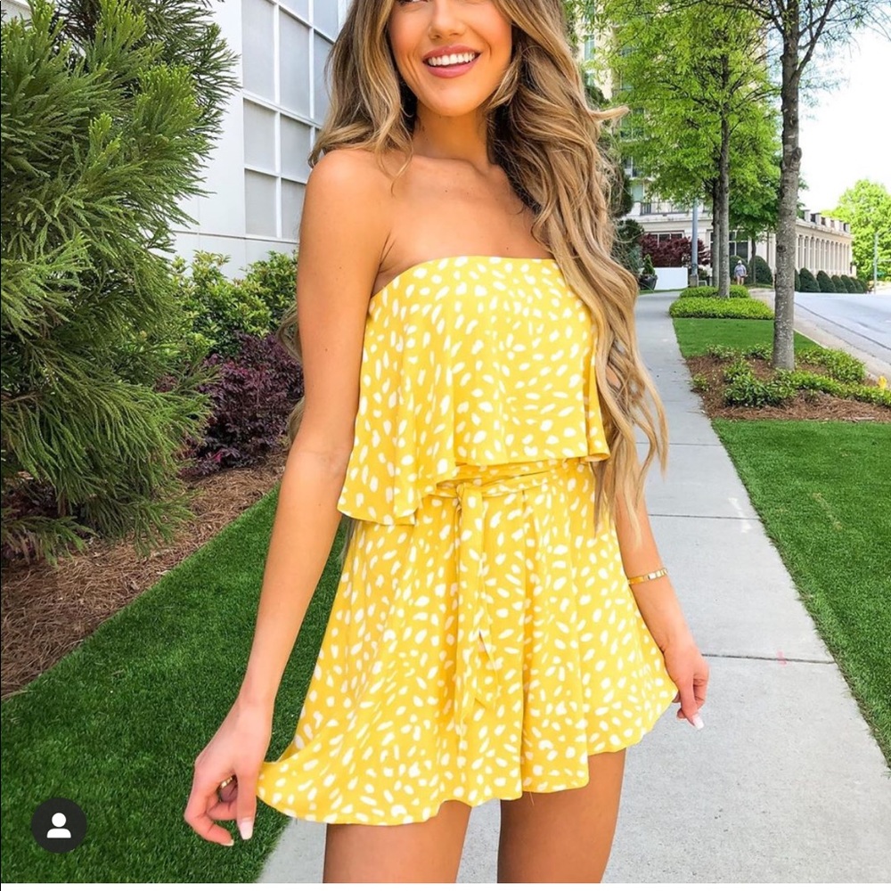 Yellow romper